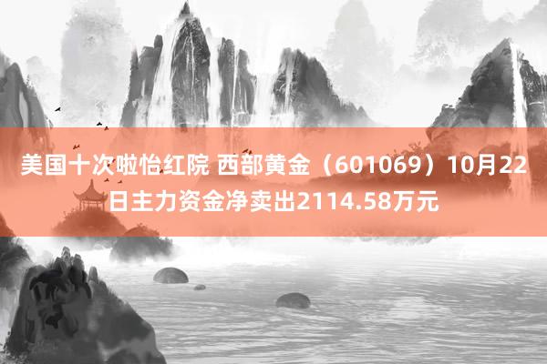 美国十次啦怡红院 西部黄金（601069）10月22日主力资金净卖出2114.58万元