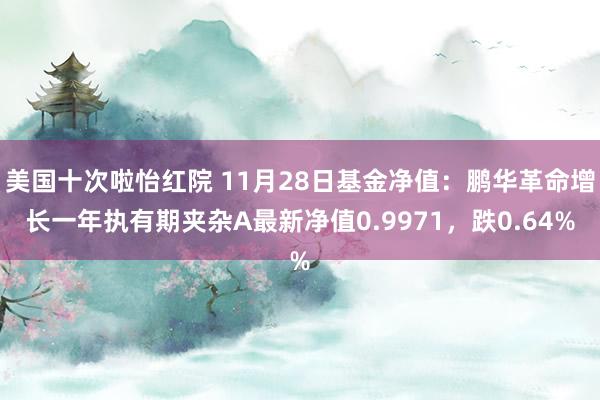 美国十次啦怡红院 11月28日基金净值：鹏华革命增长一年执有期夹杂A最新净值0.9971，跌0.64%