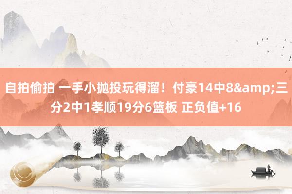 自拍偷拍 一手小抛投玩得溜！付豪14中8&三分2中1孝顺19分6篮板 正负值+16