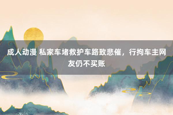 成人动漫 私家车堵救护车路致悲催，行拘车主网友仍不买账