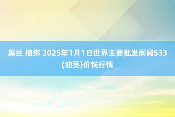 黑丝 捆绑 2025年1月1日世界主要批发阛阓S33(油葵)价钱行情