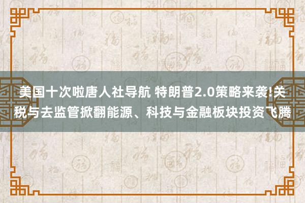 美国十次啦唐人社导航 特朗普2.0策略来袭!关税与去监管掀翻能源、科技与金融板块投资飞腾